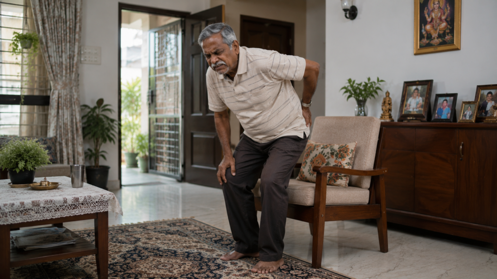 elderly-indian-man-standing-up-chair-back-pain