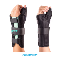 Aircast A2 wrist brace with thumb spica provides support and stabilization for wrist injuries, thumb sprains, and daily recovery.