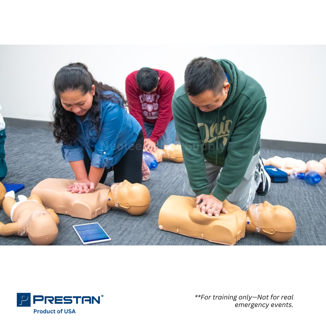 Prestan CPR manikin designed for realistic and portable CPR training