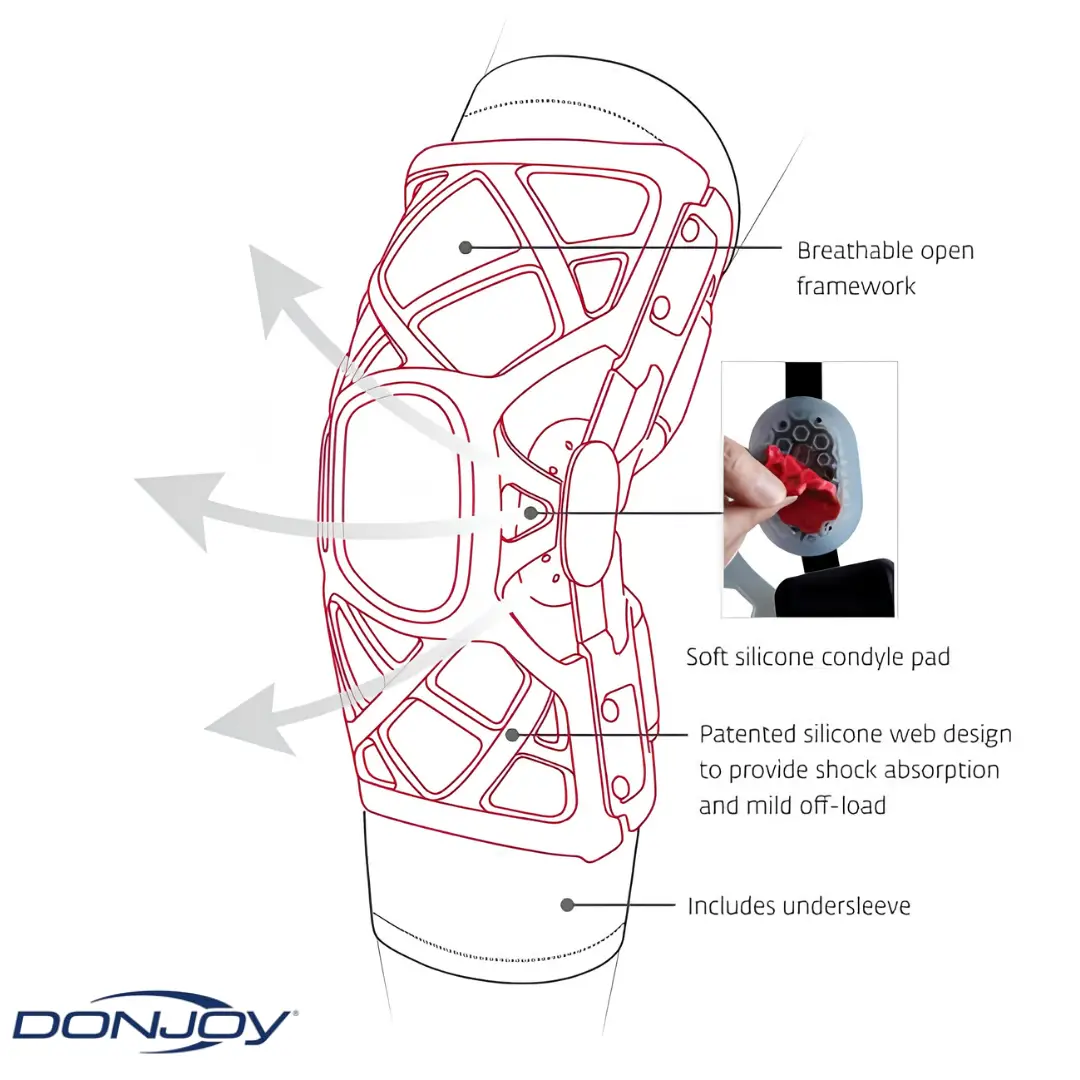 DONJOY OA REACTION WEB KNEE BRACE